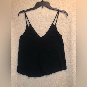 Zara Womens black spaghetti strap tank Sz small